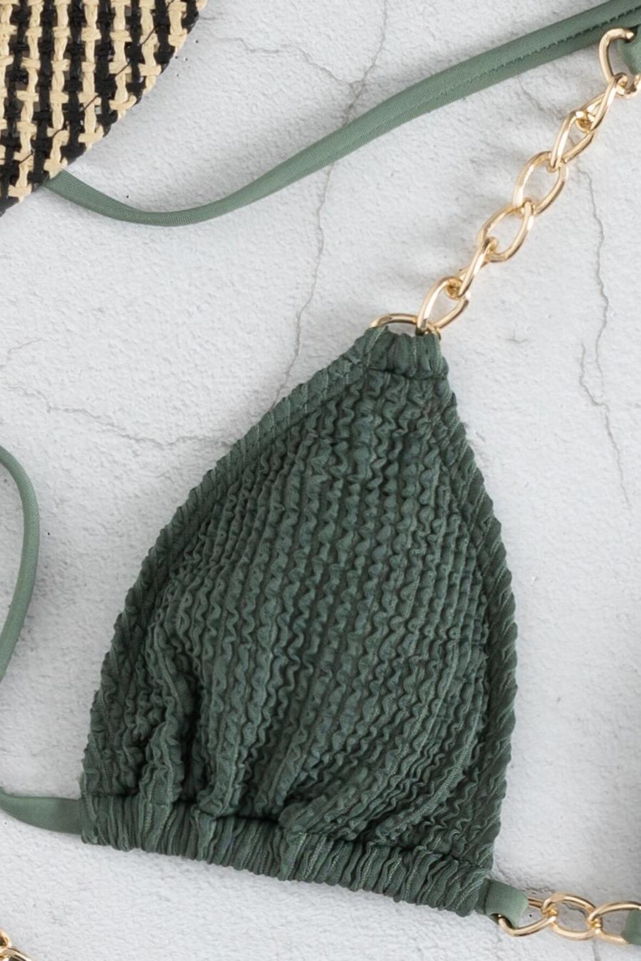 Dvodijelni kupaći MOJITO maslinasti - Slika 5