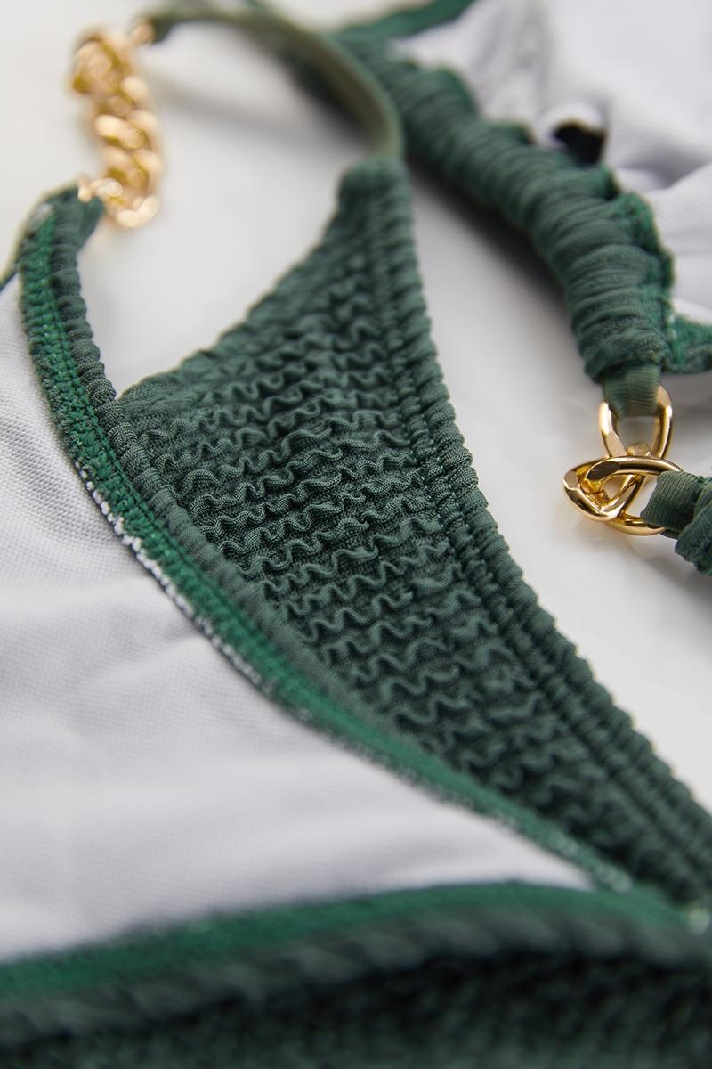 Dvodijelni kupaći MOJITO maslinasti - Slika 8