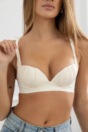 Bezdrôtová podprsenka VICTORIA béžová