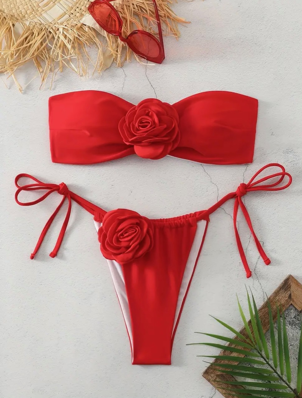 Dvojdielne plavky IADERA červené